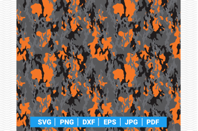 SVG Camouflage print, Seamless pattern digital clipart