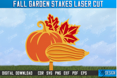 Fall Garden Stake | Garden Decoration | Lawn Stake | Harvest | CNC