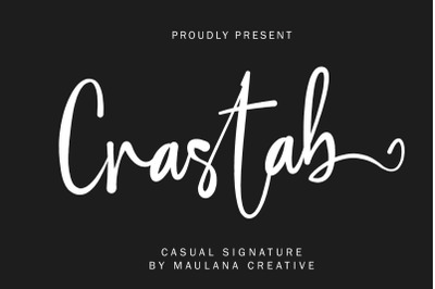 Crastab Casual Signature Font