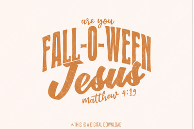 Are You Fall-O-Ween Jesus Png, Vintage Fall, Retro Halloween, Fall Gif