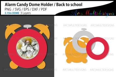 Alarm candy dome holder