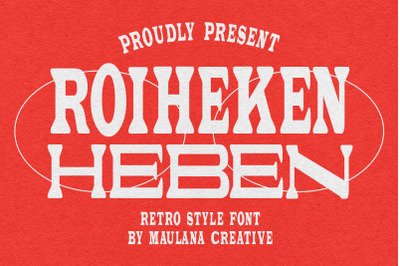 Roiheken Heben Retro Style Font