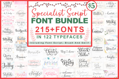 Specialist Script Font Bundle