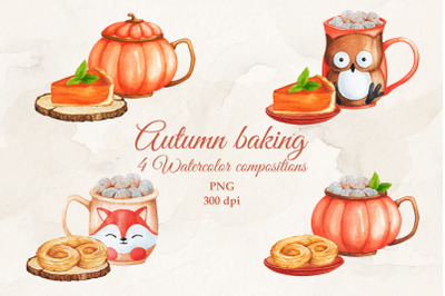 Autumn baking. Sublimation. PNG.