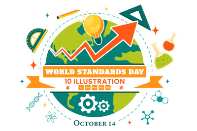 10 World Standards Day Illustration