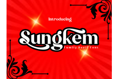 Sungkem Family font serif