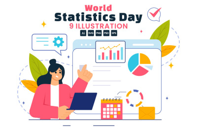 9 National Statistics Day illustration