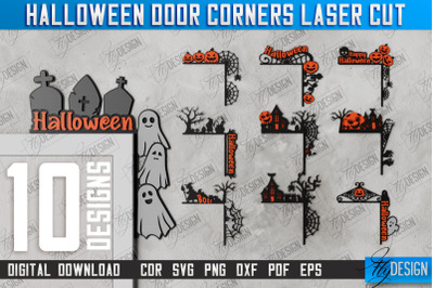 Halloween Door Corners Bundle | Door Sign | Porch Decor&nbsp;| Wall Dcor