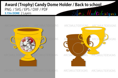 Award candy dome holder