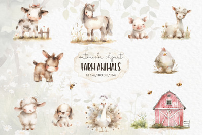 Farm animals clipart PNG