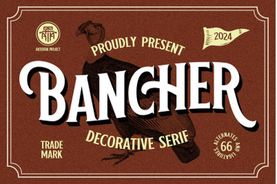 Bancher - Vintage Typeface