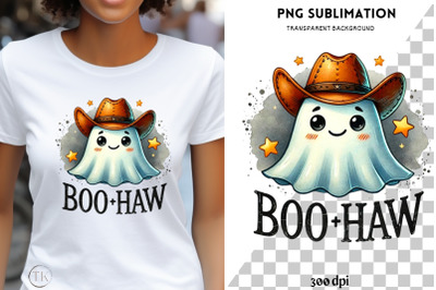 Boo Haw Png Instant Download&2C; Funny Halloween Printables&2C; Cowboy Hat P