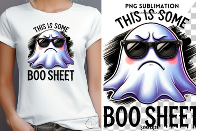 This Is Some Boo Sheet, Ghost Shirt, Retro Halloween PNG Sublimation D