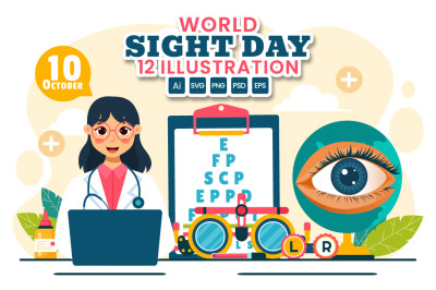 12 World Sight Day Illustration