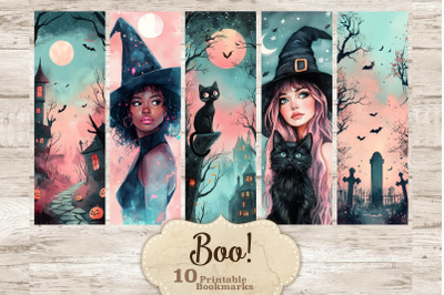 Boo Bookmarks | Halloween Bookmarks Printable