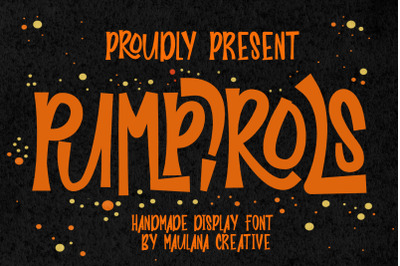 Pumpirols Handmade Display Font