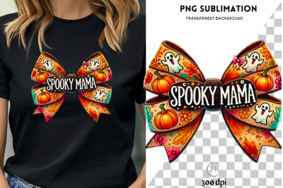 Spooky Mama, Retro Halloween Sublimation PNG Designs, Fall Aesthetic,