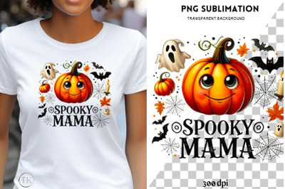 Retro Halloween PNG, Spooky Vibes Shirt Design, Fall Pumpkin Coquette,