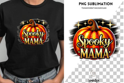 Spooky Mama Png, Coquette Halloween Sublimation Designs, Fall Fashion