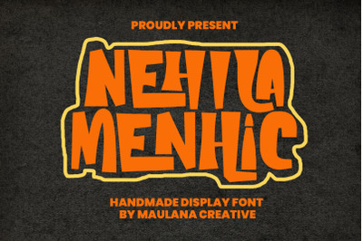 Nehila Menhic Handmade Display Font