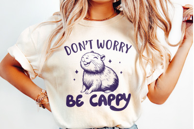 Don&#039;t Worry Be Capy PNG, Swag Capybara PNG, Chill Vibes Only, Capybara