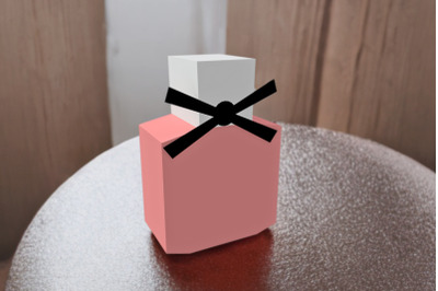 Perfume bottle favor - 3d papercraft