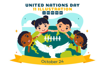 11 United Nations Day Illustration