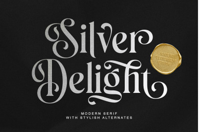 Silver Delight Modern Serif