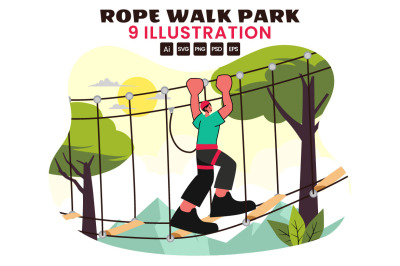 9 Rope Walk Activity Illustration