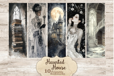 Haunted House Bookmarks | Halloween Printable Bundle