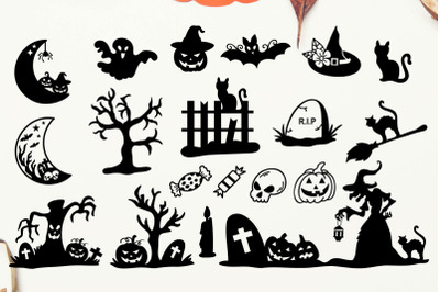 Halloween SVG Design Elements - Halloween SVG Bundle