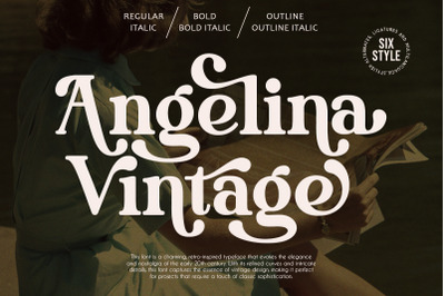 Angelina Vintage-Serif Font