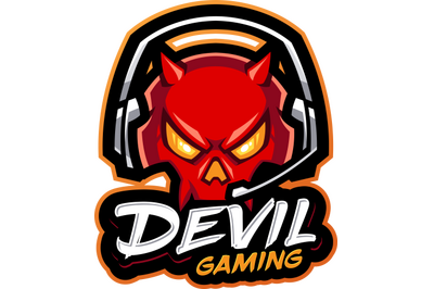 Devil gaming esport mascot logo design