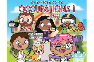 Occupations 1 Clipart - Lime and Kiwi Designs