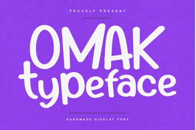 Omak Handmade Display Font