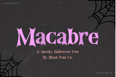 MACABRE Scary Halloween Font