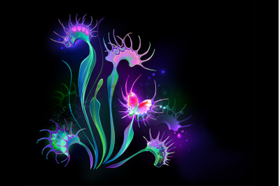 Glowing Venus Flytrap