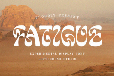 Fatigue Experimental Display Font