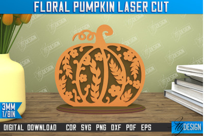 Floral Pumpkin | Pumpkin Ornaments | Halloween Pumpkin | CNC File