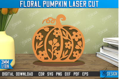 Floral Pumpkin | Pumpkin Ornaments | Halloween Pumpkin | CNC File