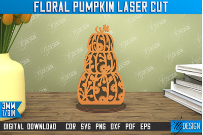 Floral Pumpkin | Pumpkin Ornaments | Halloween Pumpkin | CNC File