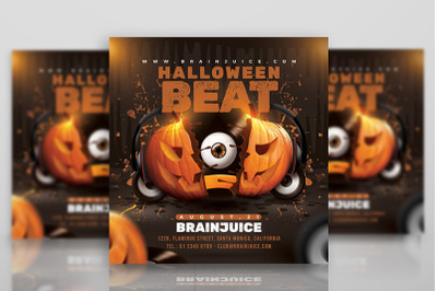 Halloween Beat Flyer Template