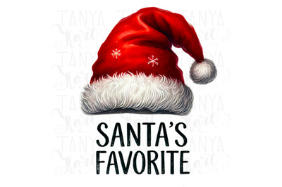 Santas Favorite Printable PNG, Festive Holiday Digital File, Retro Chr