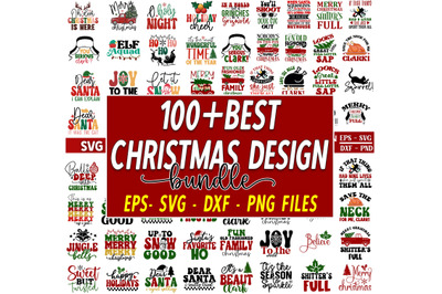 Christmas 120 Retro Design Bundle