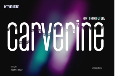 Carverine - Futuristic Font