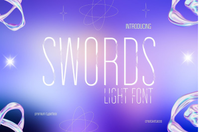 Swords Light Font