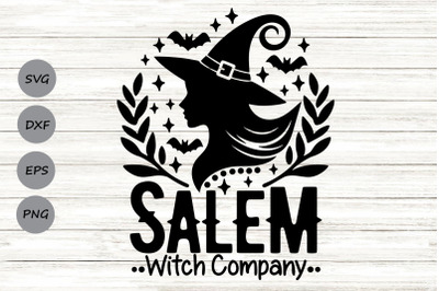 Salem Witch Company SVG, Halloween Witch Svg, Funny Halloween Svg.