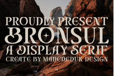 Bronsul Display Serif