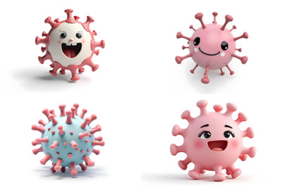 Cute Cartoon Coronavirus