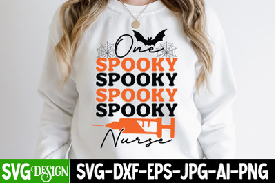 One Spooky Nurse t-shirt design